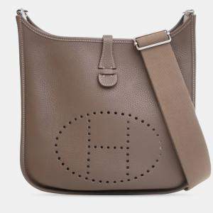 مملوكة مسبقًا Hermes Brown Clemence Evelyne III PM