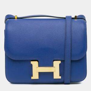 Pre Owned Hermes Blue Mini Swift Constance 18