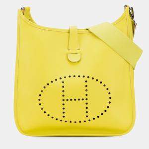 Pre Owned Hermes Yellow Epsom Evelyne III 33