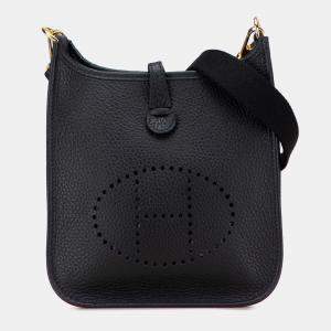 مملوكة مسبقًا Hermes Black Clemence Evelyne TPM
