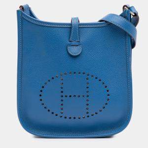 مملوكة مسبقًا Hermes Blue Epsom Evelyne TPM