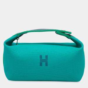 مملوكة مسبقًا Hermes Blue Small Canvas Bride A Brac Case