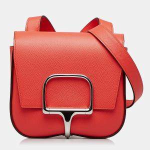 مملوكة مسبقًا Hermes Red Mini Epsom Della Cavalleria