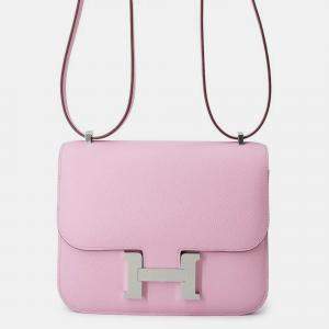 Pre Owned Hermes Constance 3 Miroir Mauve Sylvestre Epsom Size Mini