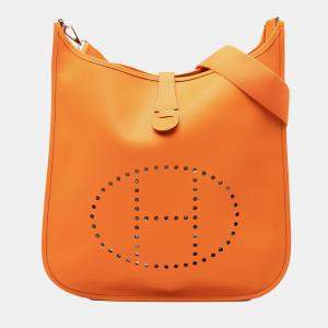 مملوكة مسبقًا Hermes Orange Epsom Evelyne II TGM