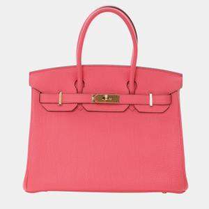 Pre Owned Hermes Pink Togo Birkin Retourne 30