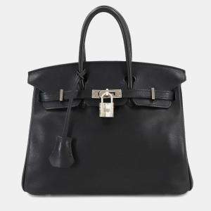 مملوكة مسبقًا Hermes Birkin 25 Swift Black Handbag
