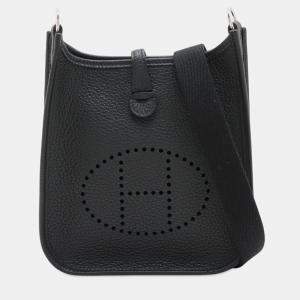 مملوكة مسبقًا Hermes Black Clemence Evelyne TPM 16