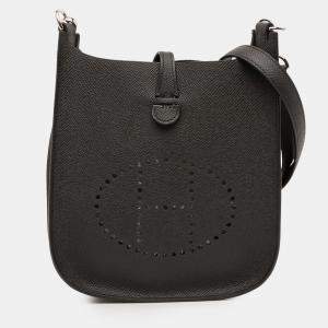 مملوكة مسبقًا Hermes Black Epsom Evelyne 16 Sellier