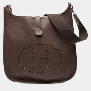 مملوكة مسبقًا Hermes Brown Epsom Evelyne II GM