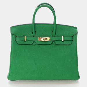 Pre Owned حقيبة هيرمس بيركين 25 جلد توغو بامبو