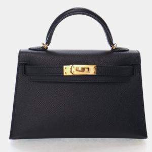 مملوكة مسبقًا Hermes Mini Kelly 20 Noir Epsom Bag