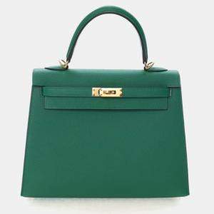 مملوكة مسبقًا Hermes Vert Vertigo Epsom Sellier Kelly 25