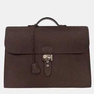 Pre Owned حقيبة هيرمس ساک آ ديبش 38 شوكولات شامونيه