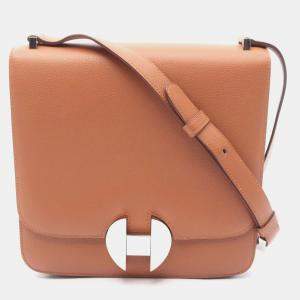 Pre Owned Hermes Sac 2002 Shoulder Bag Leather Evercolor Brown