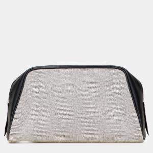 مملوكة مسبقًا Hermes Black Toile Cavour Pouch