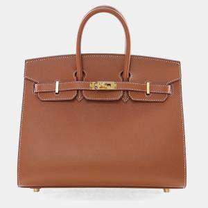 Pre Owned حقيبة هيرمس بيركين 25 سيلير مادام فيو ذهبي
