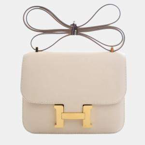 Pre Owned حقيبة هيرمس كونستانس 18 كراي إبسم