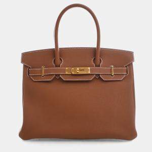 مملوكة مسبقًا حقيبة هيرمس بيركين 30 تورو ذهبي