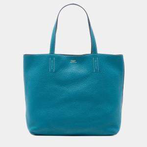 مملوكة مسبقًا Hermes Blue Clemence Double Sens 36