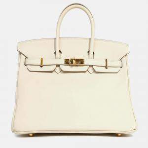 Pre Owned حقيبة هيرمس بيركن 25 جلد سويفت كراي 2017