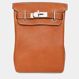 Pre Owned Hermes 2022 Barenia Leather Hac A Dos PM Backpack