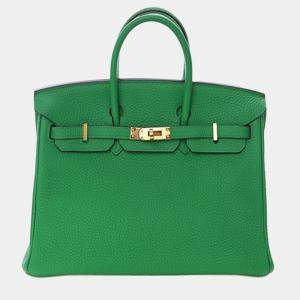 مملوكة مسبقًا Hermes Green Togo Birkin Retourne 25