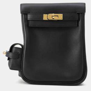 Pre Owned Hermes Kelly Jump Black Swift Leather