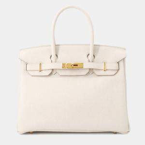 مملوكة مسبقًا Hermes Birkin Beton Togo Leather Size 30