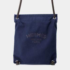 مملوكة مسبقًا Hermes Aline Backpack Navy Toile Chevrons Size Pm