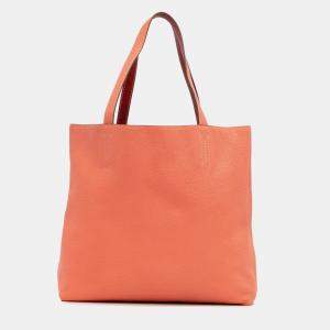 مملوكة مسبقًا Hermes Pink Red Clemence Double Sens 36