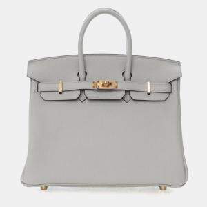 مملوكة مسبقًا Hermes Gris Neve Togo Birkin 25