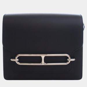 Pre Owned Hermes Black Evercolor Sac Roulis 23
