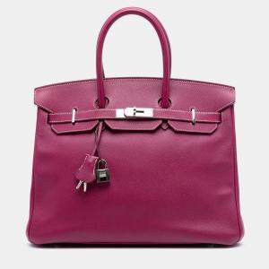 مملوكة مسبقًا Hermes Pink Epsom Candy Verso Birkin Retourne 35