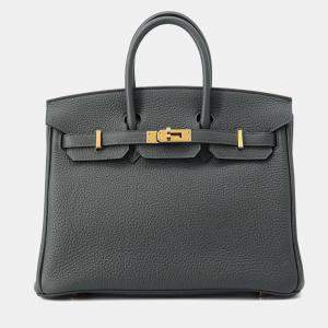 مملوكة مسبقًا Hermes Birkin New Vert Fonce Togo Leather Size 25