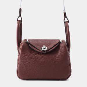 مملوكة مسبقًا Hermes Lindy Rougesellier Taurillon Clemence Size Mini