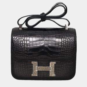Pre Owned Hermes Matte Alligator Constance 24 Bag