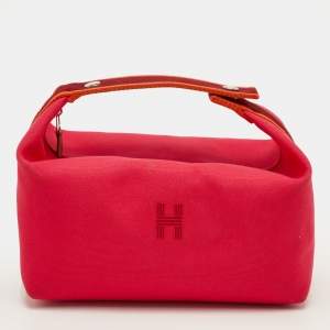 Pre Owned حقيبة هيرميس برايد أ برك كبيرة هيبسكس تولي H قماش