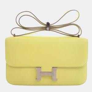 مملوكة مسبقًا Hermes Yellow Epsom Constance Elan 25