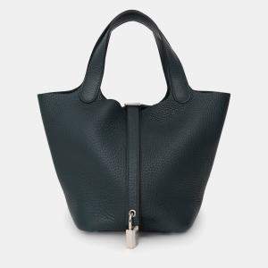 Pre Owned Hermes 2021 Cypress Vert Clemence Picotin 18