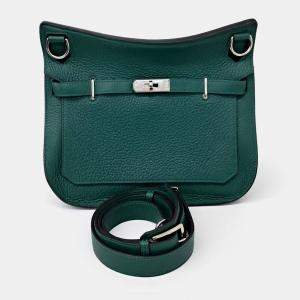 Pre Owned Hermes Green Leather Zipcher 28 (Q)