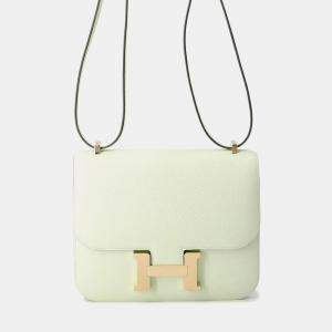 مملوكة مسبقًا حقيبة ميني هيرمس كونستانس3 ميروار فيرت فيز إبسوم