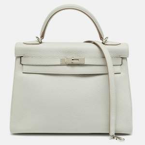 Pre Owned حقيبة هيرمس  كيلي ريتورن 32 جلد كليمنس فيرت فيرون إكسسوار مطلي بلاديوم