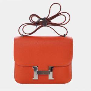 Pre Owned Hermes Orange Mini Epsom Constance III 18