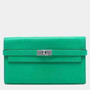 Pre Owned محفظة هيرمس كيلي لونغي شافر ميسور