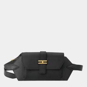 Pre Owned Hermes Black Swift Elan Pocket 24 Belt Bag