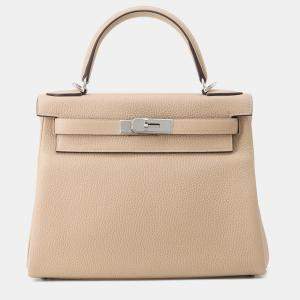 Pre Owned Hermes Kelly Retourne Trench Taurillon Clemence Size 28