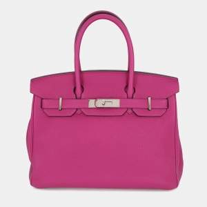 مملوكة مسبقًا Hermes Birkin Rose Purple Togo Leather Size 30