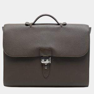Pre Owned Hermes Brown Togo Sac a Depeches 40