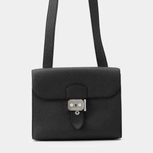 Pre Owned Hermes Sac A Depeches Black Togo Leather Size 21
